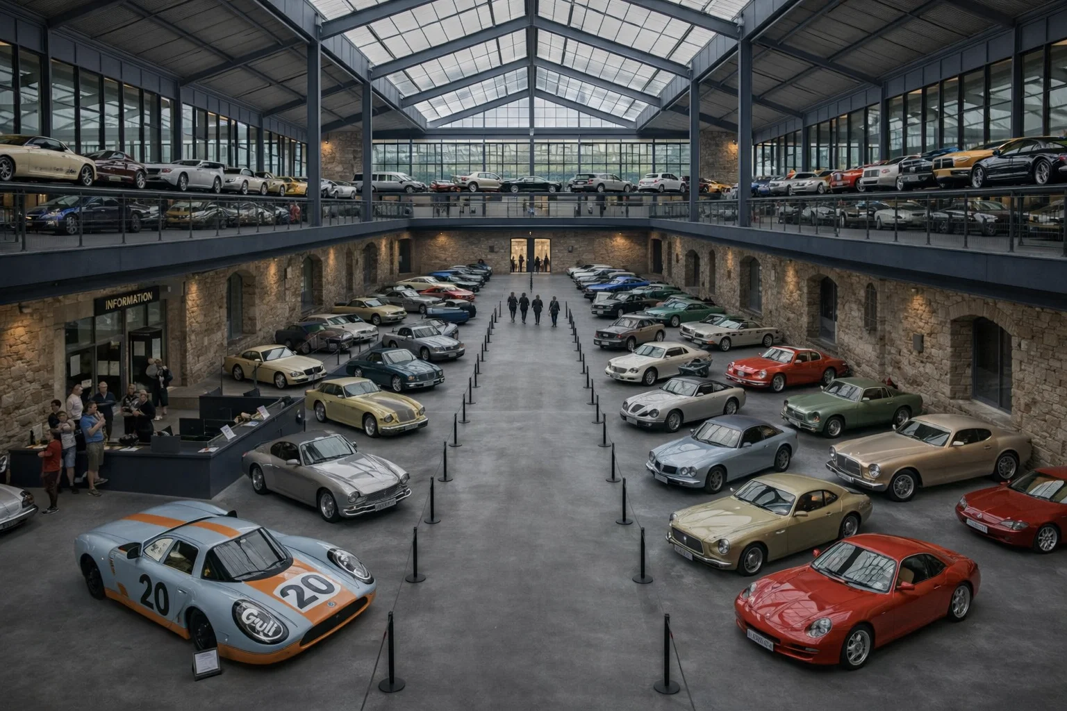 Interior del Museo Gredos Motor - Colección de coches clásicos y GT